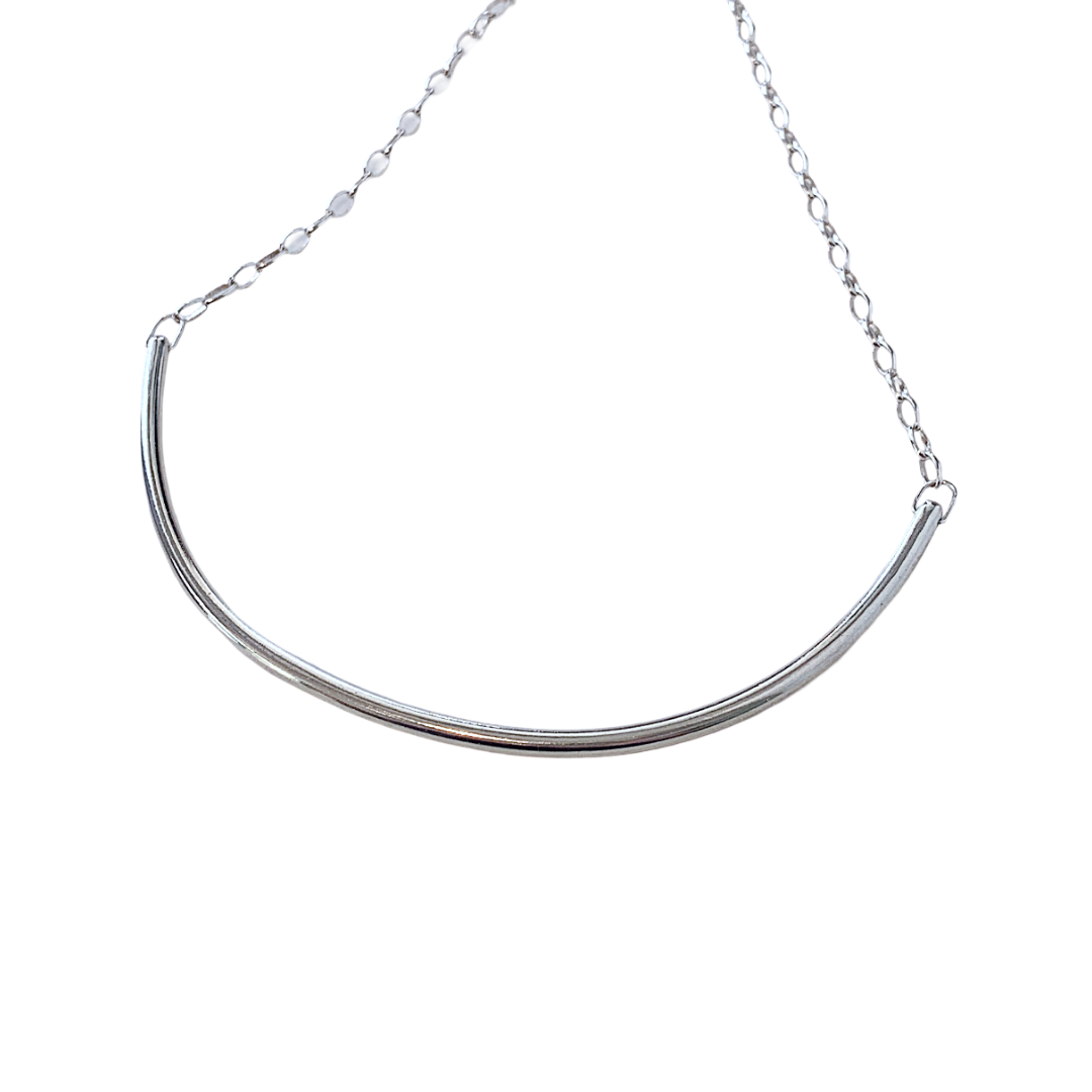 LAURA SCOTT STUDIO | 'Silver Bar Collar' | 925 Sterling Silver