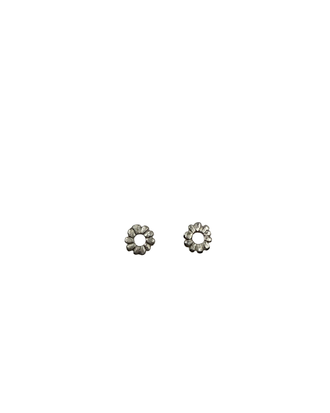LAURA SCOTT HANDMADE JEWELLERY | 'Sunburst Sandcast (Mini) Studs' | 925 Sterling Silver