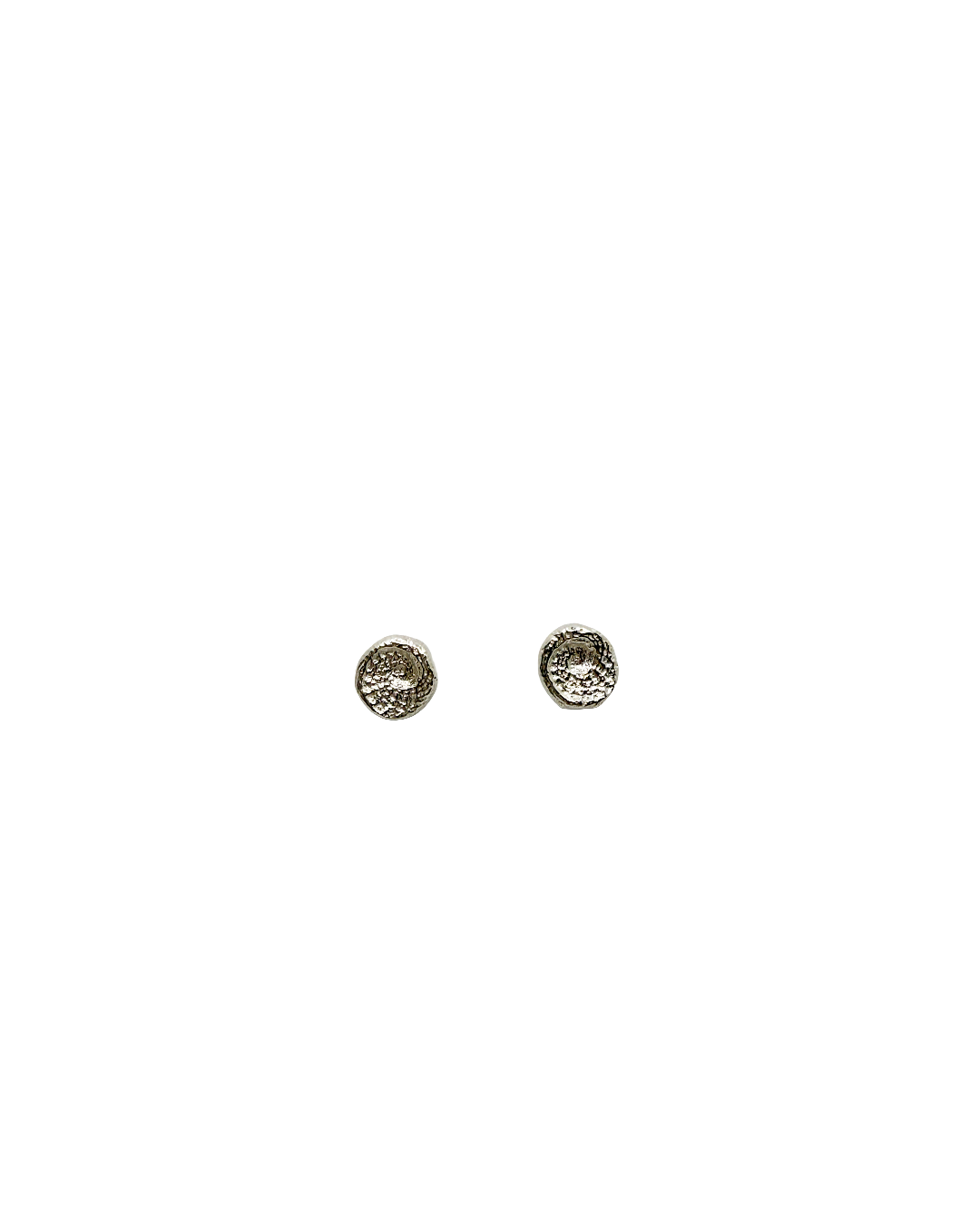 LAURA SCOTT HANDMADE JEWELLERY | 'Abalone impression sandcast studs'