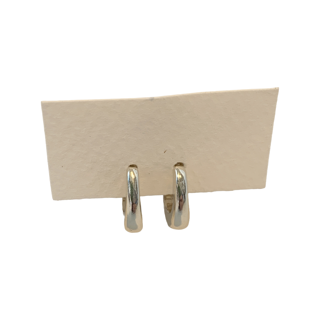 LAURA SCOTT STUDIO | ‘Soft Wave Hoops- Mini’ | Sandcast 925 Sterling Silver