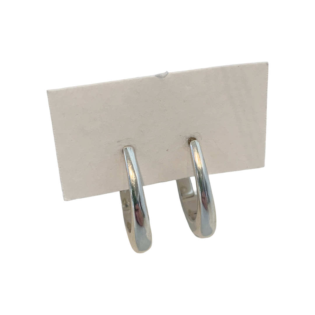 LAURA SCOTT STUDIO | ‘Soft Wave Hoops- Maxi’ | Sandcast 925 Sterling Silver