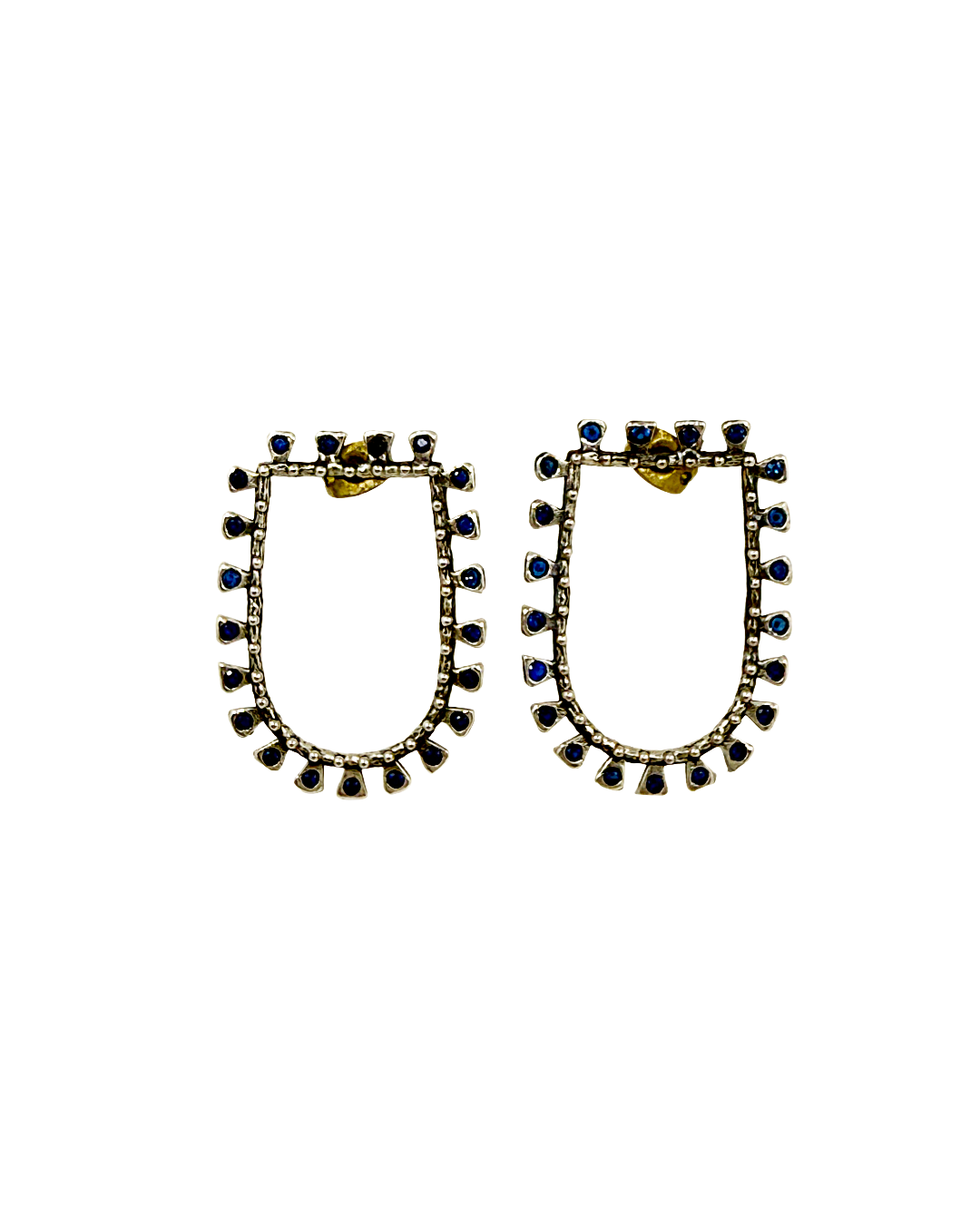 ARTIZ | 'Spring Collection 25 (8)' Earrings | Silver / Swarovski blue crystals