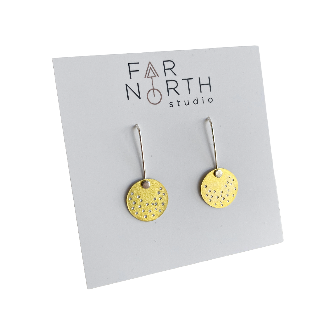 FAR NORTH STUDIO | ‘Joy Earrings’ | Gold | Titanium and sterling silver