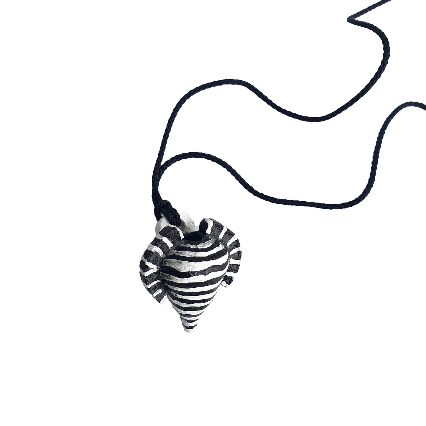 MALKI STUDIO | ‘Orca Collection - Clay Vessel Pendant (I)’ | Hand built clay vessels / cord
