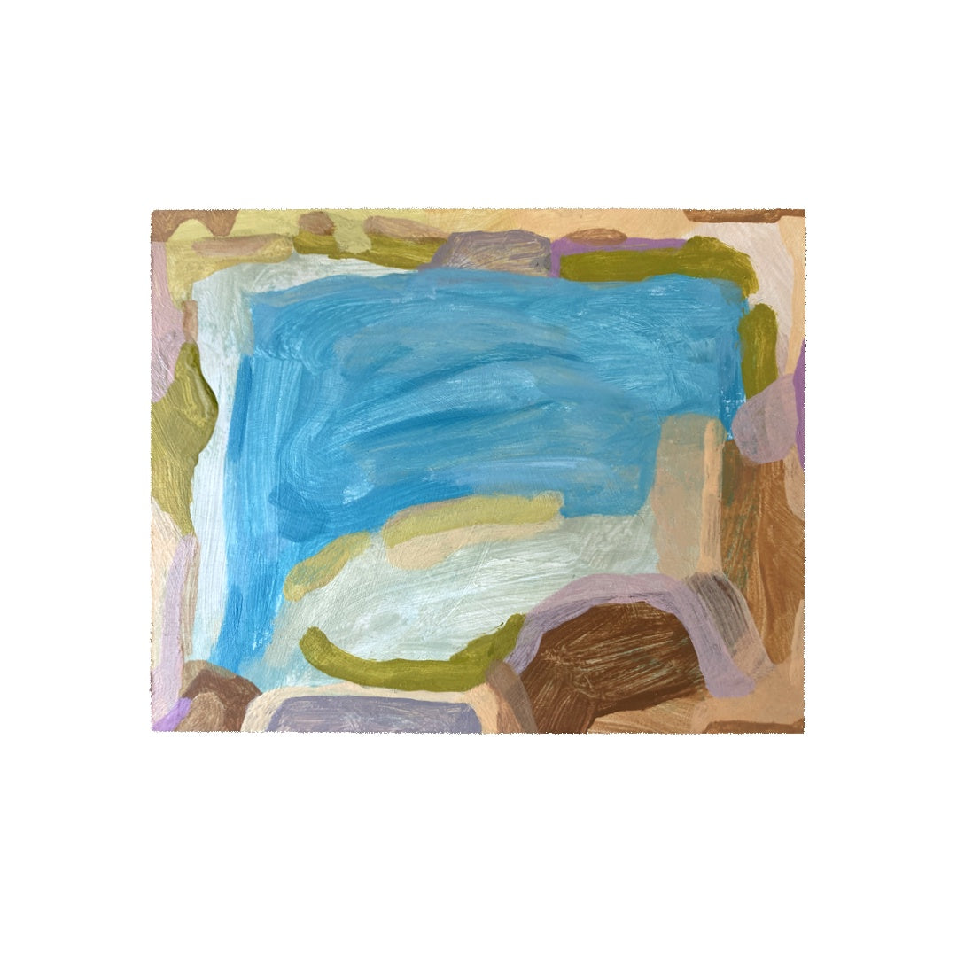 MAHARLINA GOROSPE-LOCKIE | 'Sedimentation #7' | Acrylic on board