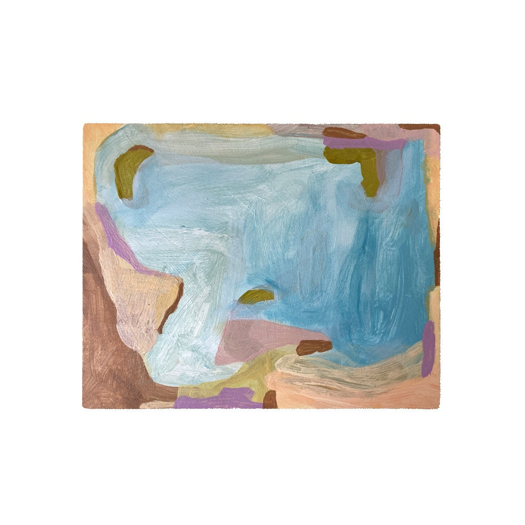 MAHARLINA GOROSPE-LOCKIE | 'Sedimentation #8' | Acrylic on board