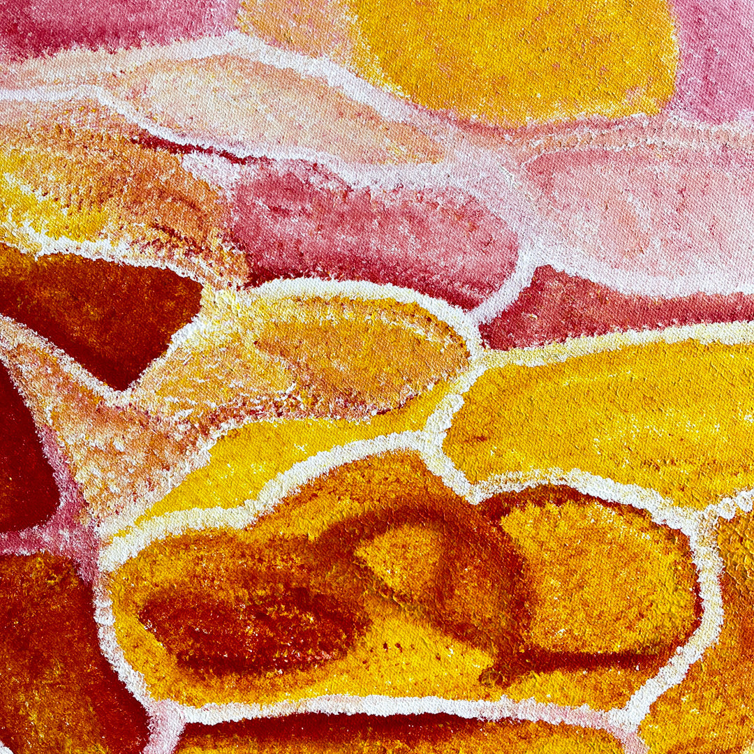 AMANDA JANE GABORI | ‘Corals At My Father's Country’ | Acrylic on board