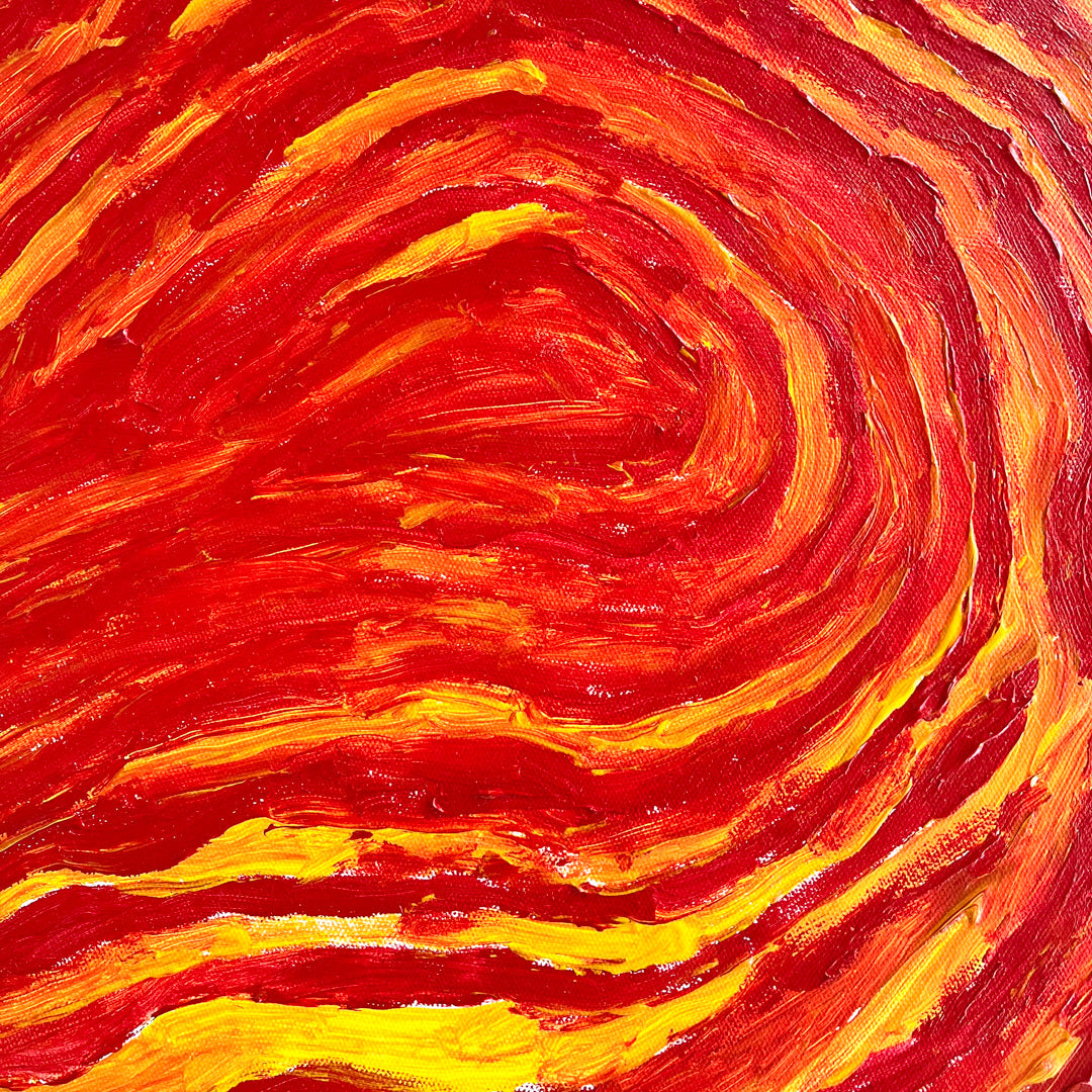 AMY LOOGATHA | ‘Late Afternoon Sun - Bada Warrku’ | Acrylic on board