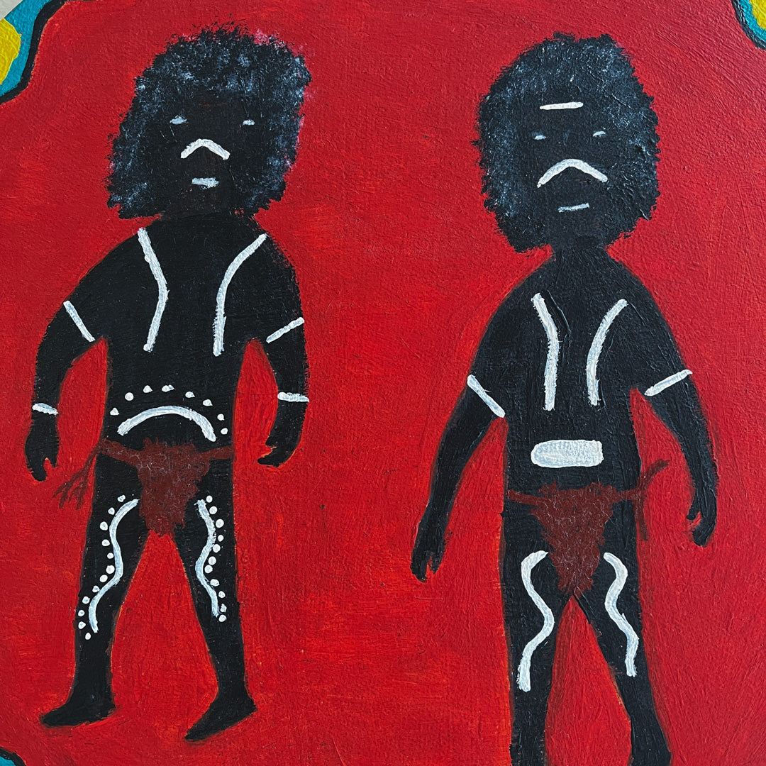 CORALIE THOMPSON KUTHAKIN | ‘Body Paint-Up’ | Acrylic on board
