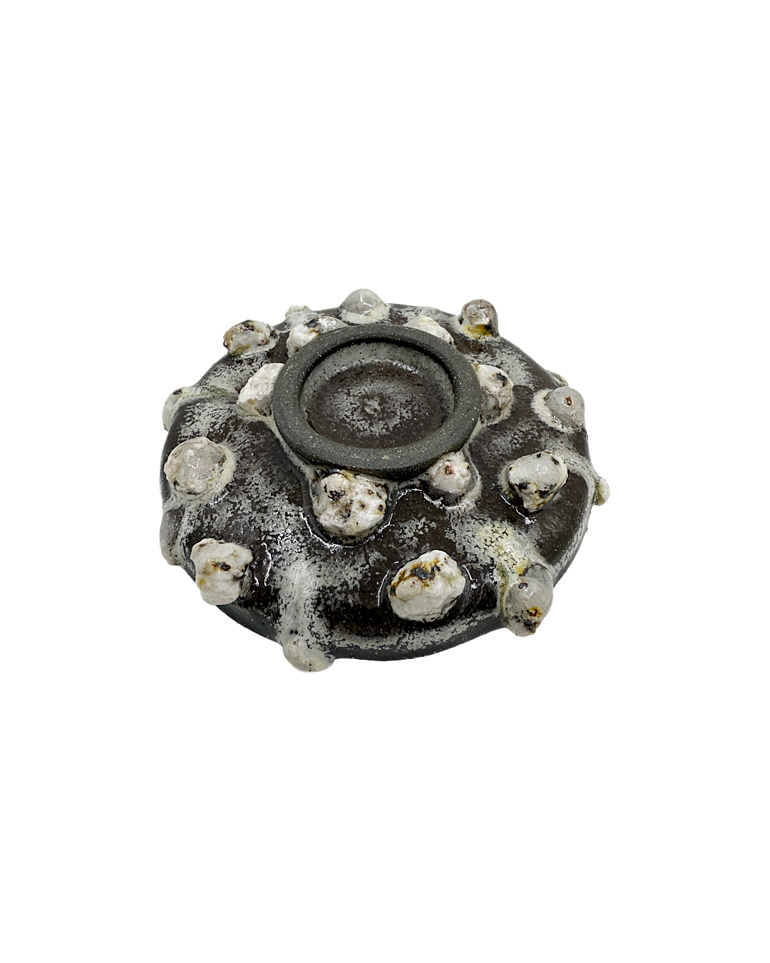 MISA. CO | ‘Ceramic Quartz Jewelry Plate’ | Crystalline Glaze / Japanese Clay (Black) / Resin