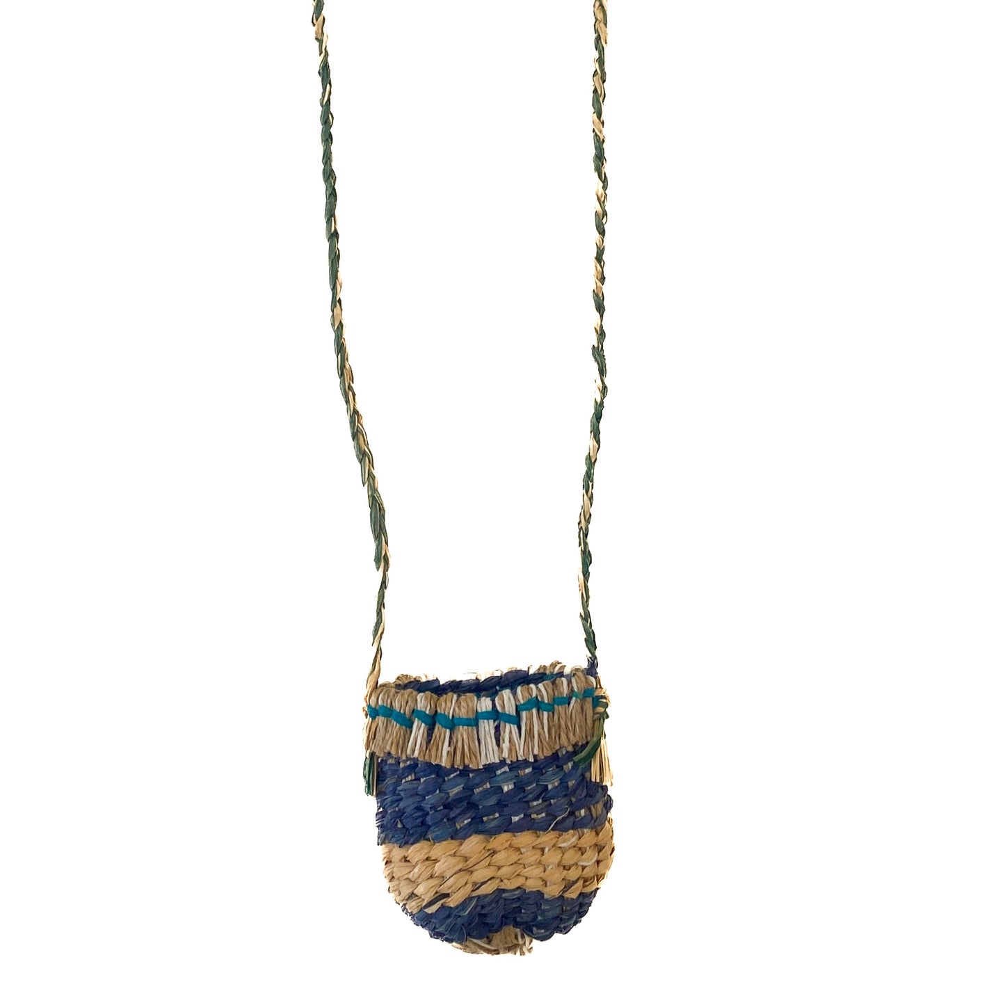 PAULA SAVAGE - Moa Island | 'Migi Bag #448' | Woven rafia + jute