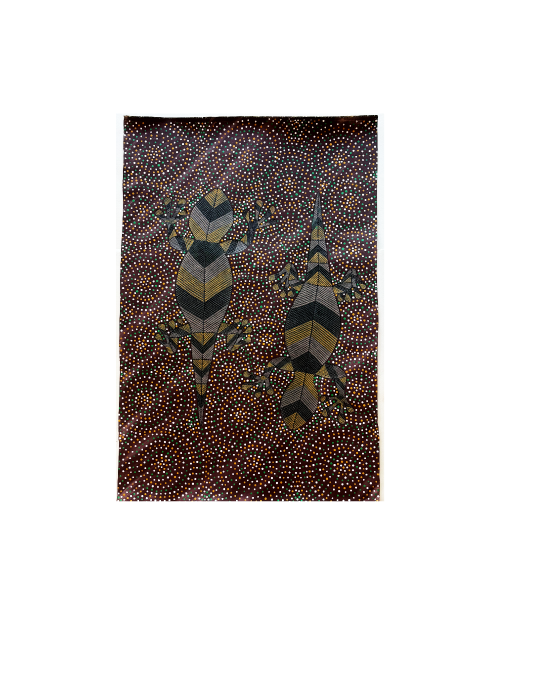 MARK STELLA | ‘Geckos on the Brown Earth’ | Acrylic on can