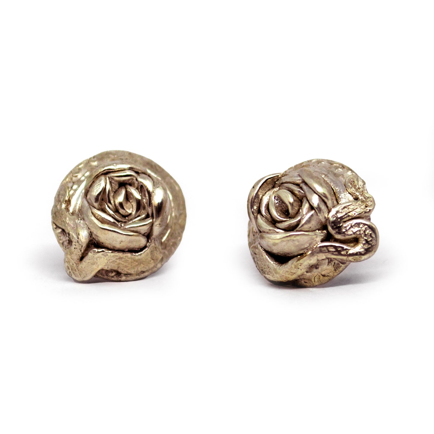 MALKI STUDIO | ‘Bloom + Serpent Stud earrings’ | Responsibly sourced sterling silver