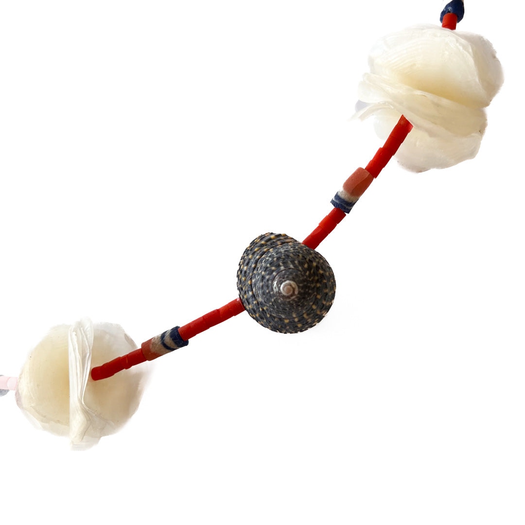 BUNDA ART | ‘Australia on a String - Barramundi scale collection (6)' | Necklace | Mixed media