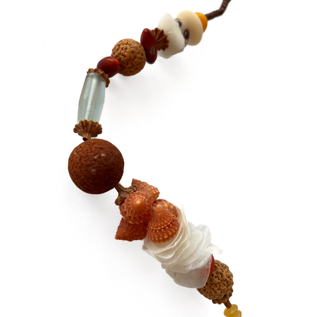 BUNDA ART | ‘Australia on a String - Barramundi scale collection (8)' | Necklace | Mixed media