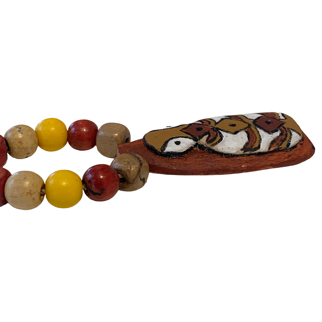 PHILIP DENHAM - Girringun Art Centre | 'Bagu Necklace (2)' | Milky pine