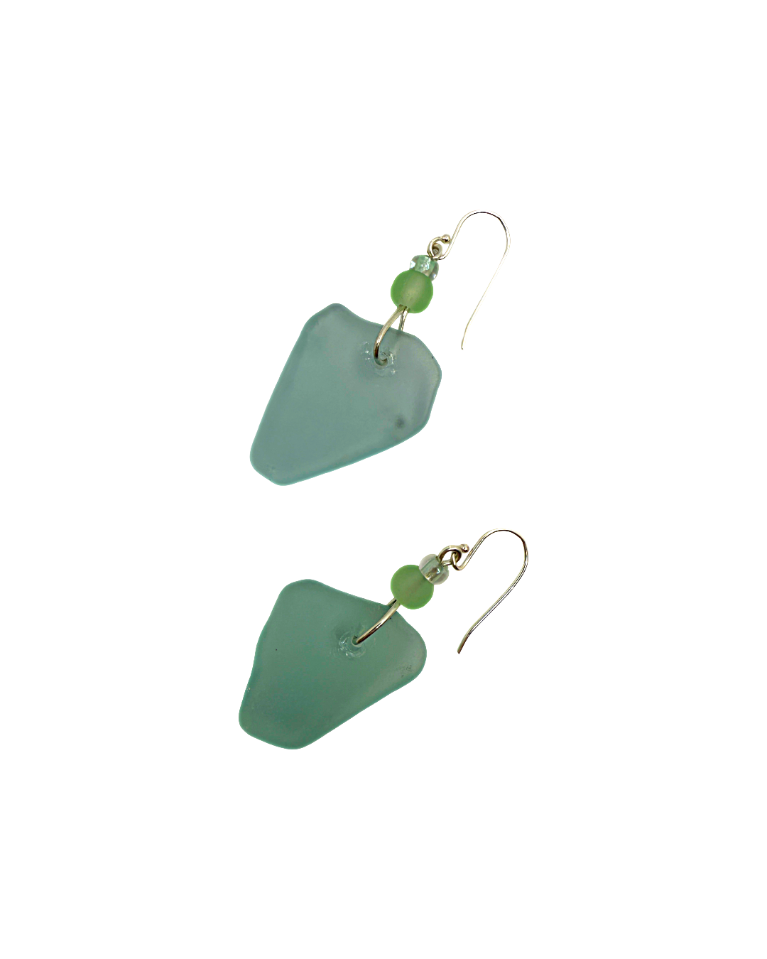 WILD THINGS | ‘Heart of Glass Earrings – Ice Blue (7)’ | Beach + re-cycled glass