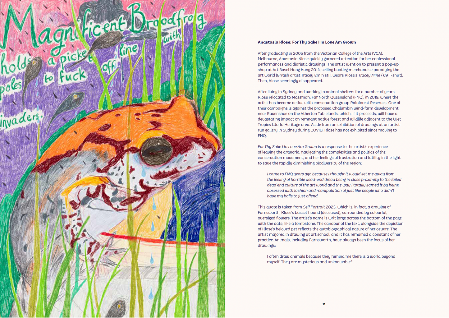 ANASTASIA KLOSE | 'For Thy Sake, I in Love Am Grown' | Exhibition Catalogue