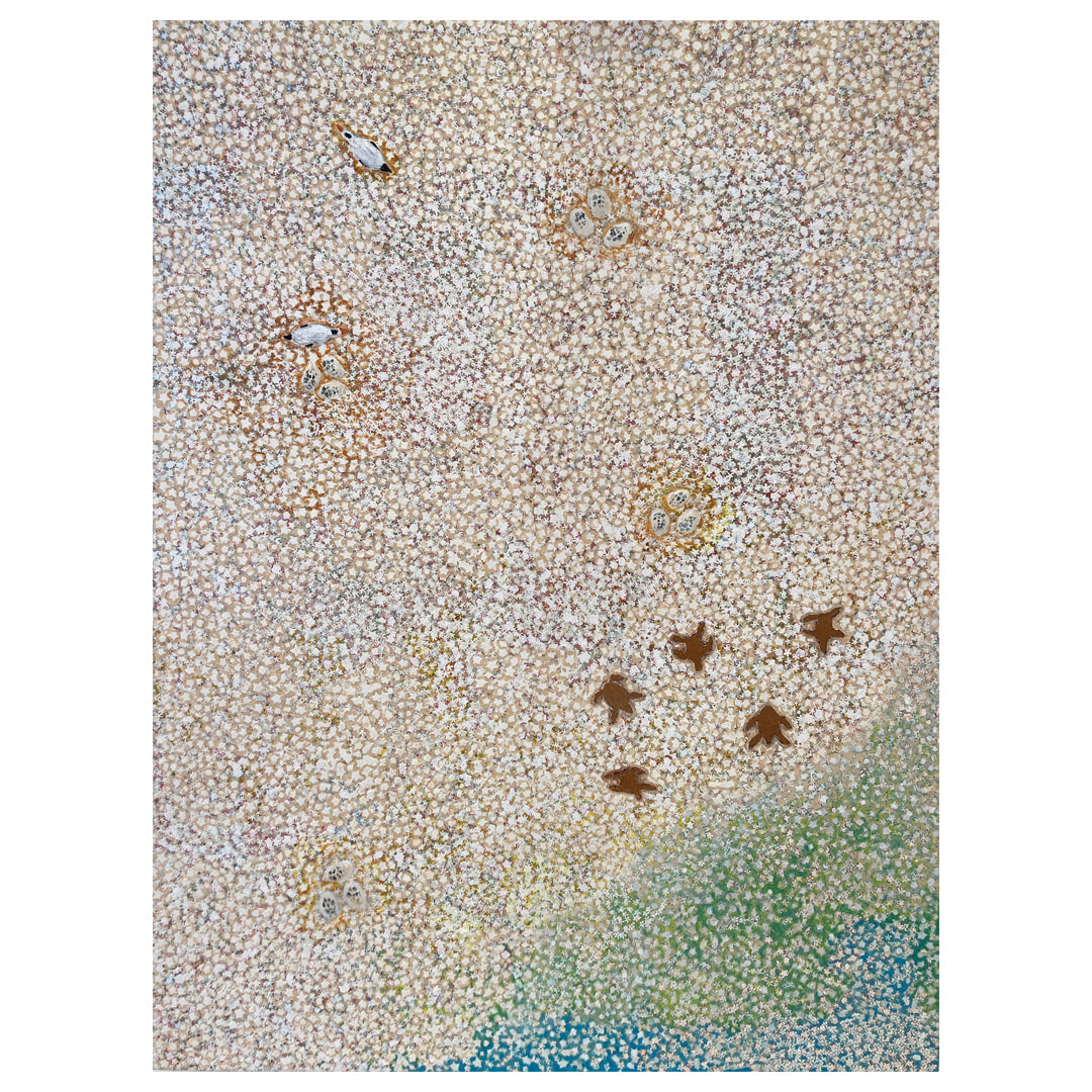 ROBERT TOMMY PAU | 'Mazib Kaur ( Bramble Cay)' | Acrylic on canvas