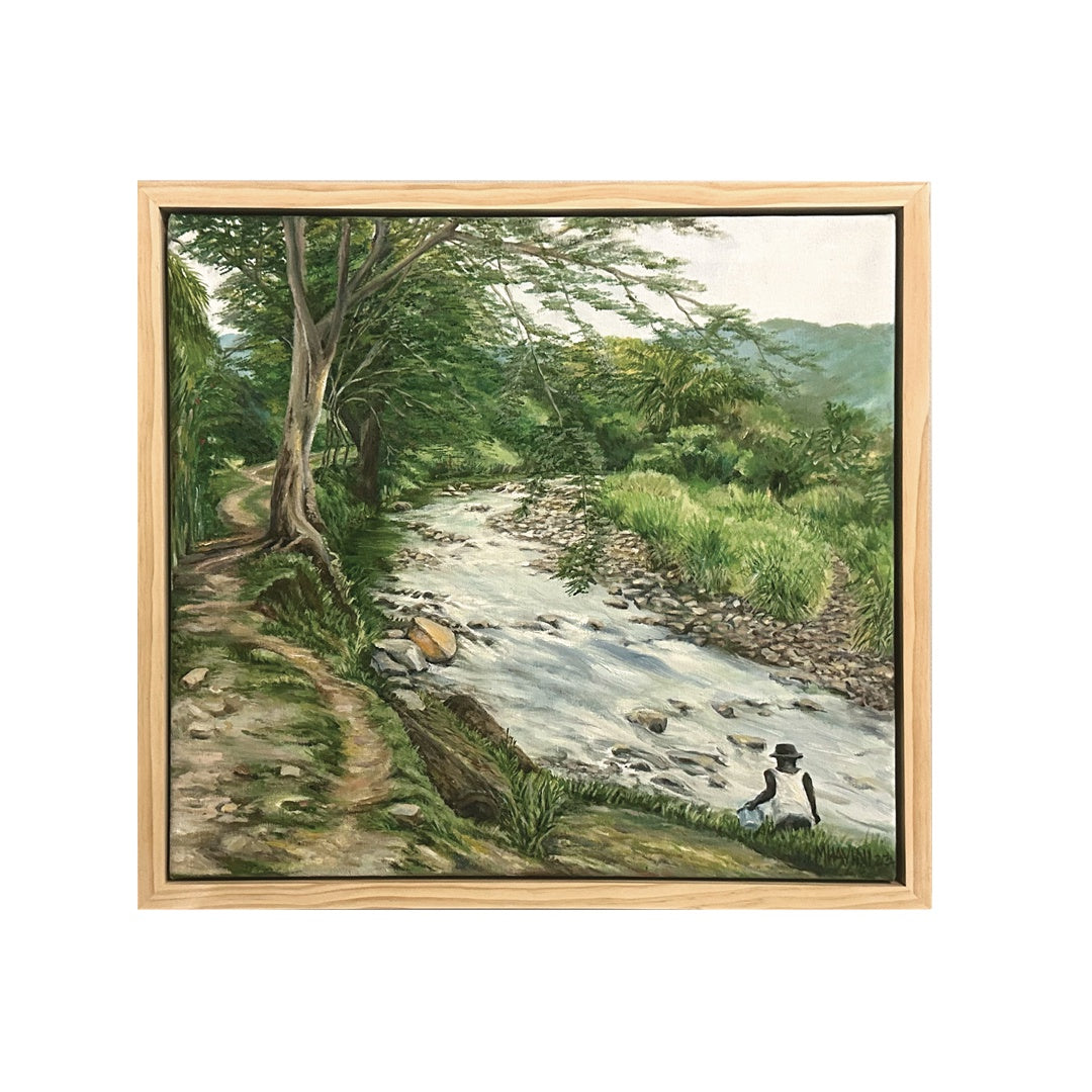 MARILYN TALEO HAVINI | 'Tupukas River, Arawa' | Oil on canvas
