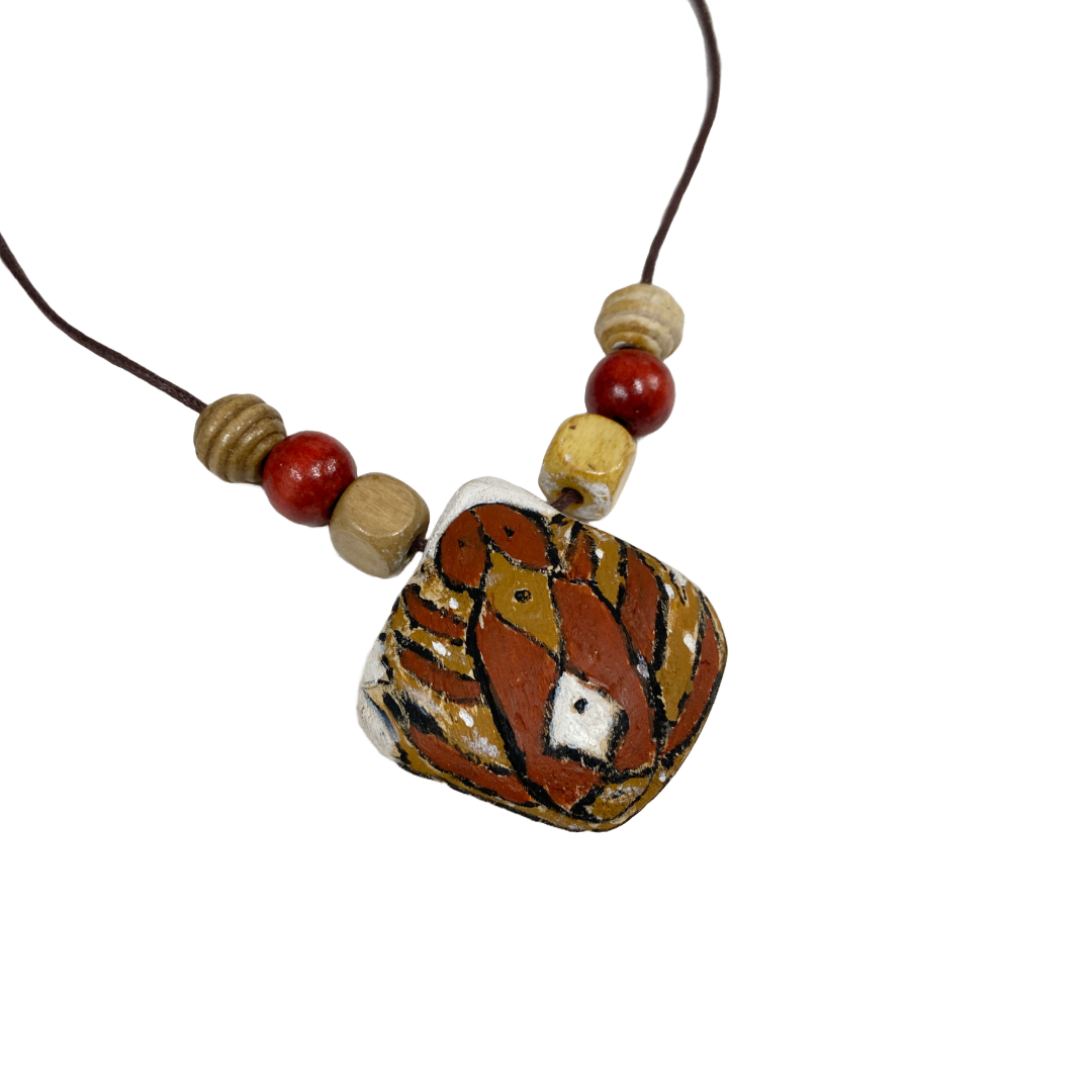 PHILIP DENHAM - Girringun Art Centre | 'Bagu Necklace' | Milky pine