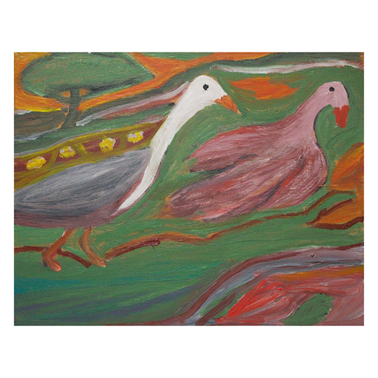 DOLLY LOOGATHA | ‘Thundi’ | Painting / acrylic on belgium linen | 40 h x 50 w cm