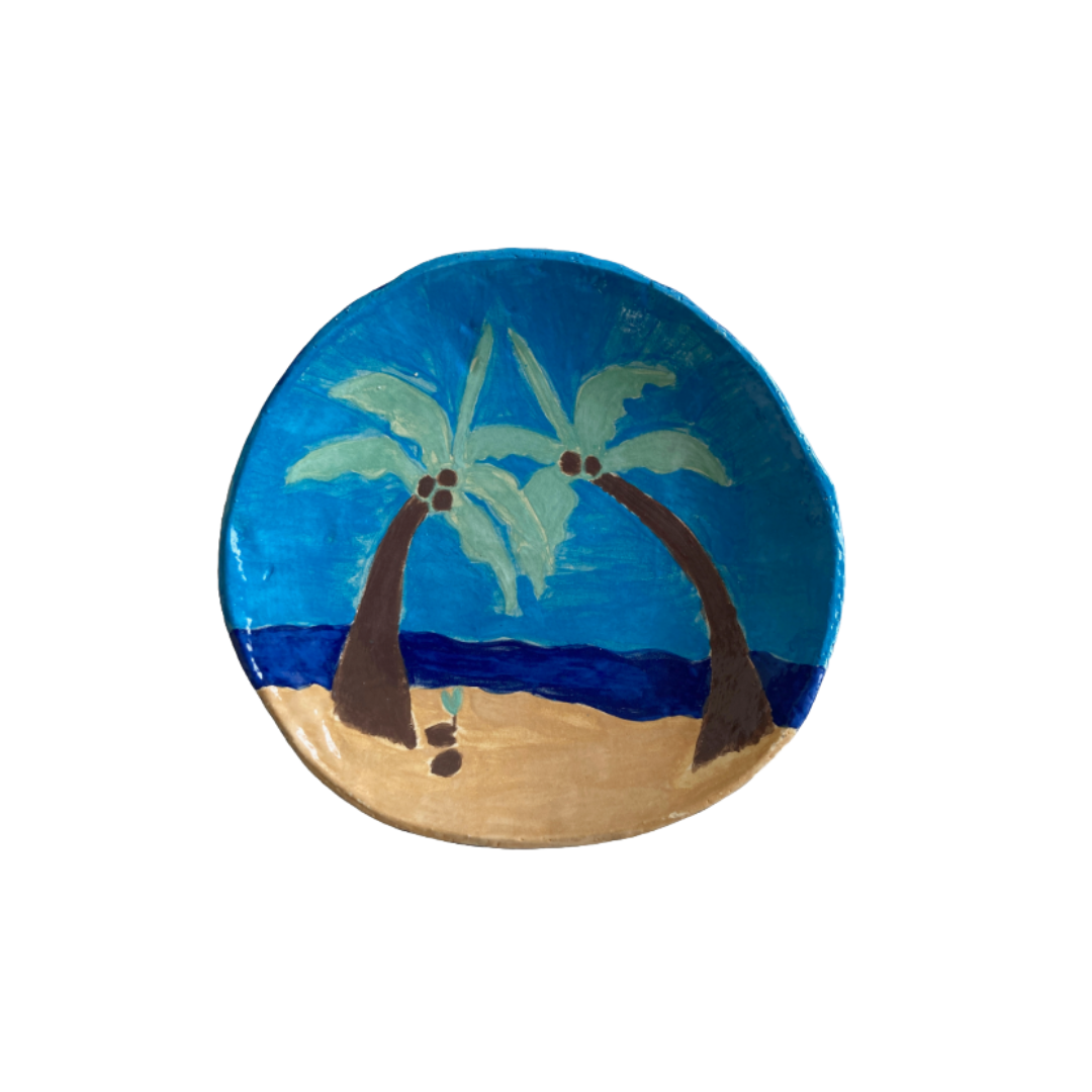 JOY TAPAU- NPA Art Centre | ‘Nature’s Creation’ | Hand-painted ceramic plate