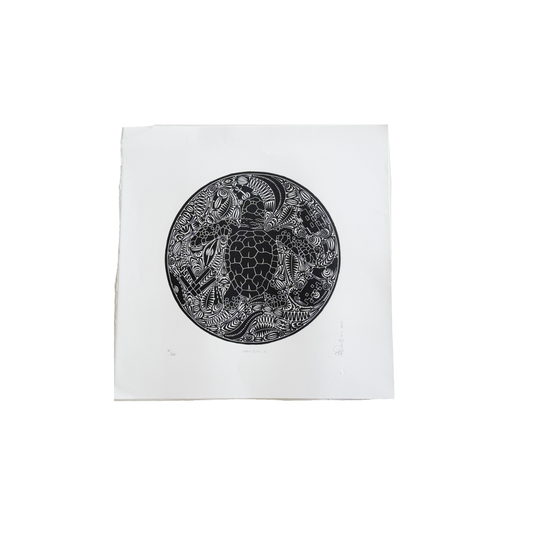 BRIAN ROBINSON | 'Waru Kazi ll' | Linocut Print