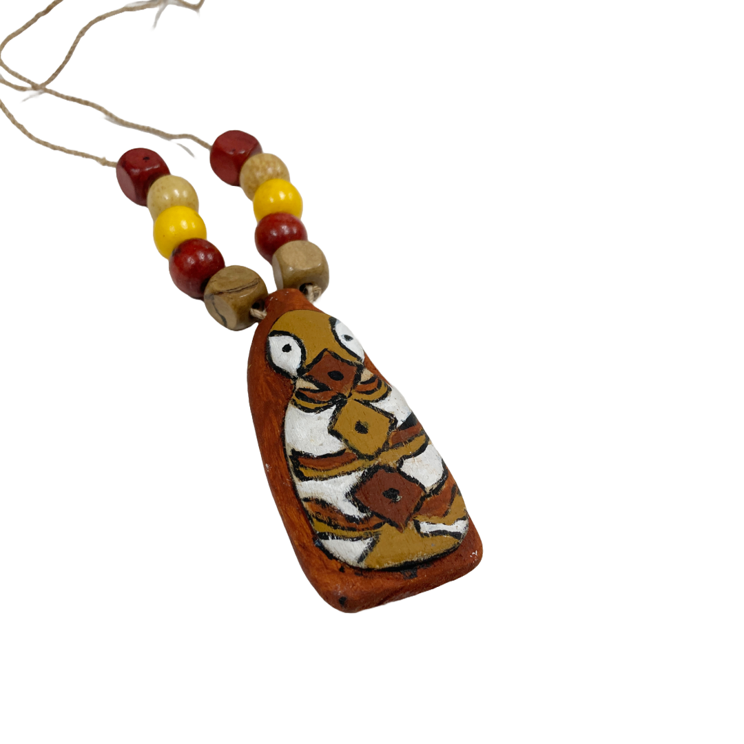 PHILIP DENHAM - Girringun Art Centre | 'Bagu Necklace (2)' | Milky pine