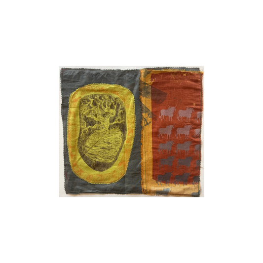 HANNAH PARKER | 'Mats About Place' (17) |  Screen-printed fabric / Small