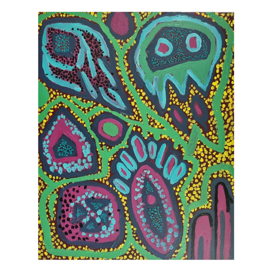 JACK WILKIE-JANS | ‘Weipa Satellites #3’ | Acrylic on canvas
