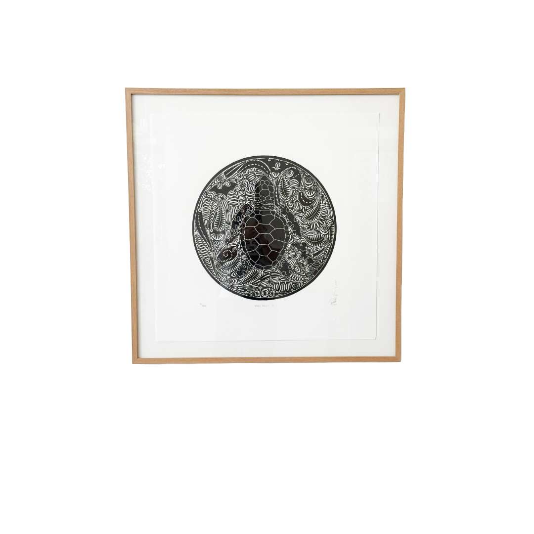 BRIAN ROBINSON | 'Waru Kazi 1' | Linocut print