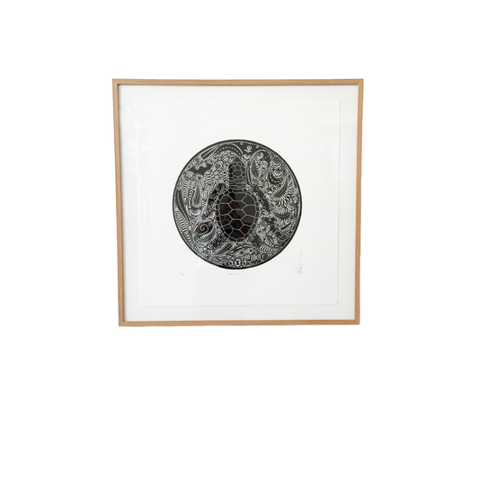 BRIAN ROBINSON | 'Waru Kazi 1' | Linocut print