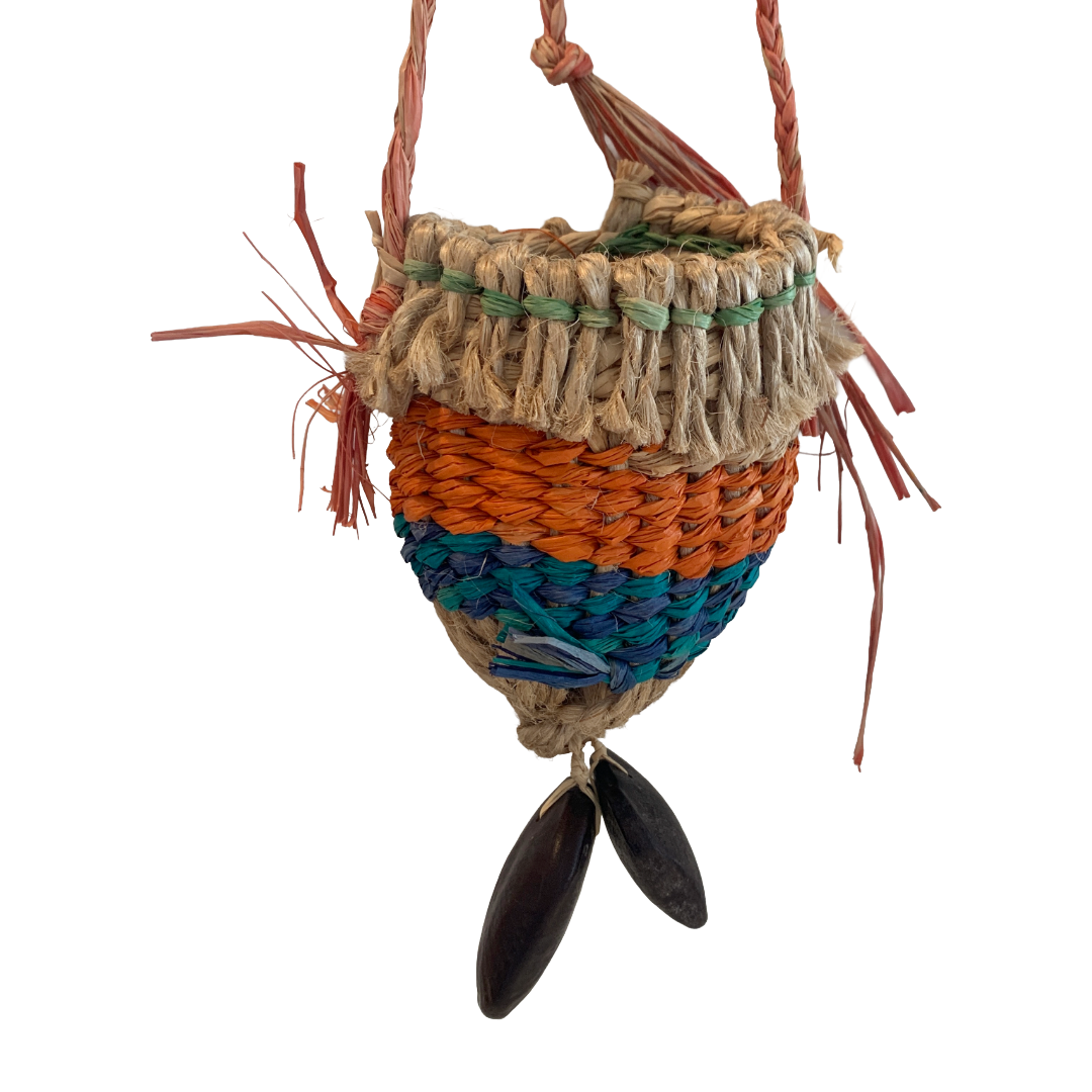 PAULA SAVAGE - Moa Island | 'Migi Bag #411' | Woven rafia + jute | 2026