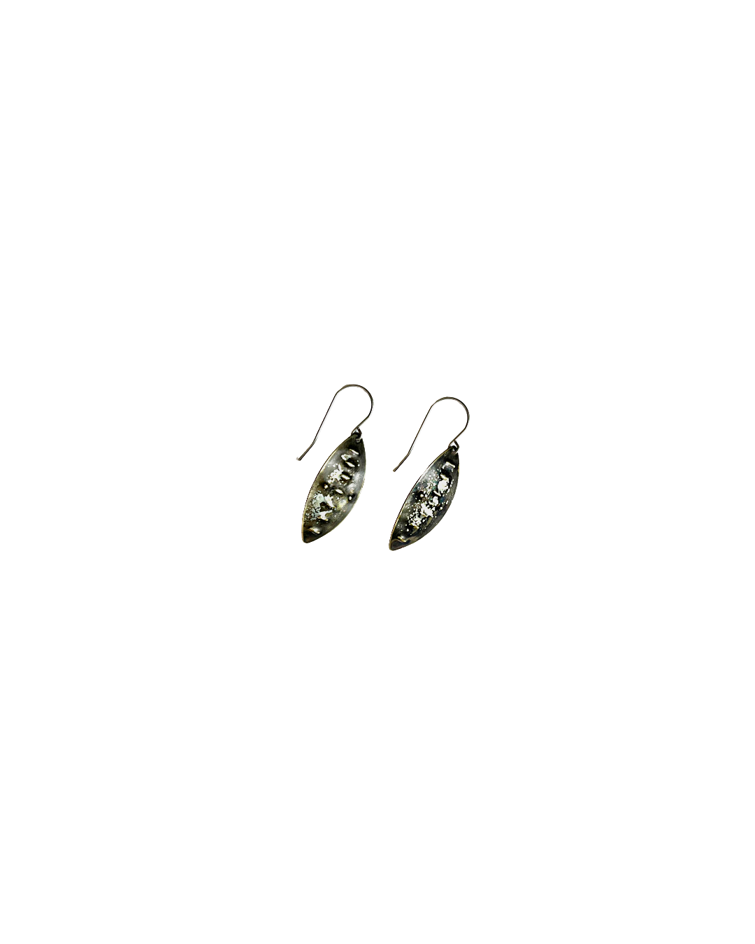 KATE HUNTER | ‘Marquee’ | Earrings | Stirling silver / brass / patina