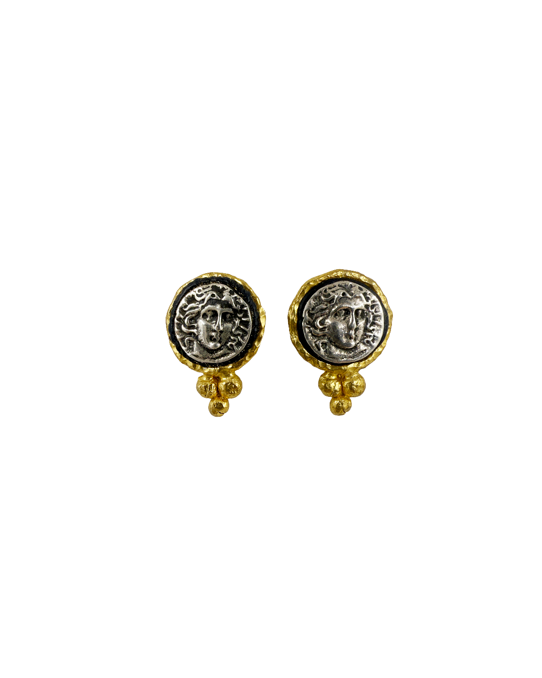 ARTIZ | ‘Medusa’ Earrings | Gold plated bronze / silver