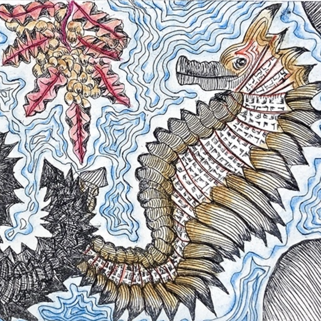 PETER MORRISON | 'Sea Horse' Etching