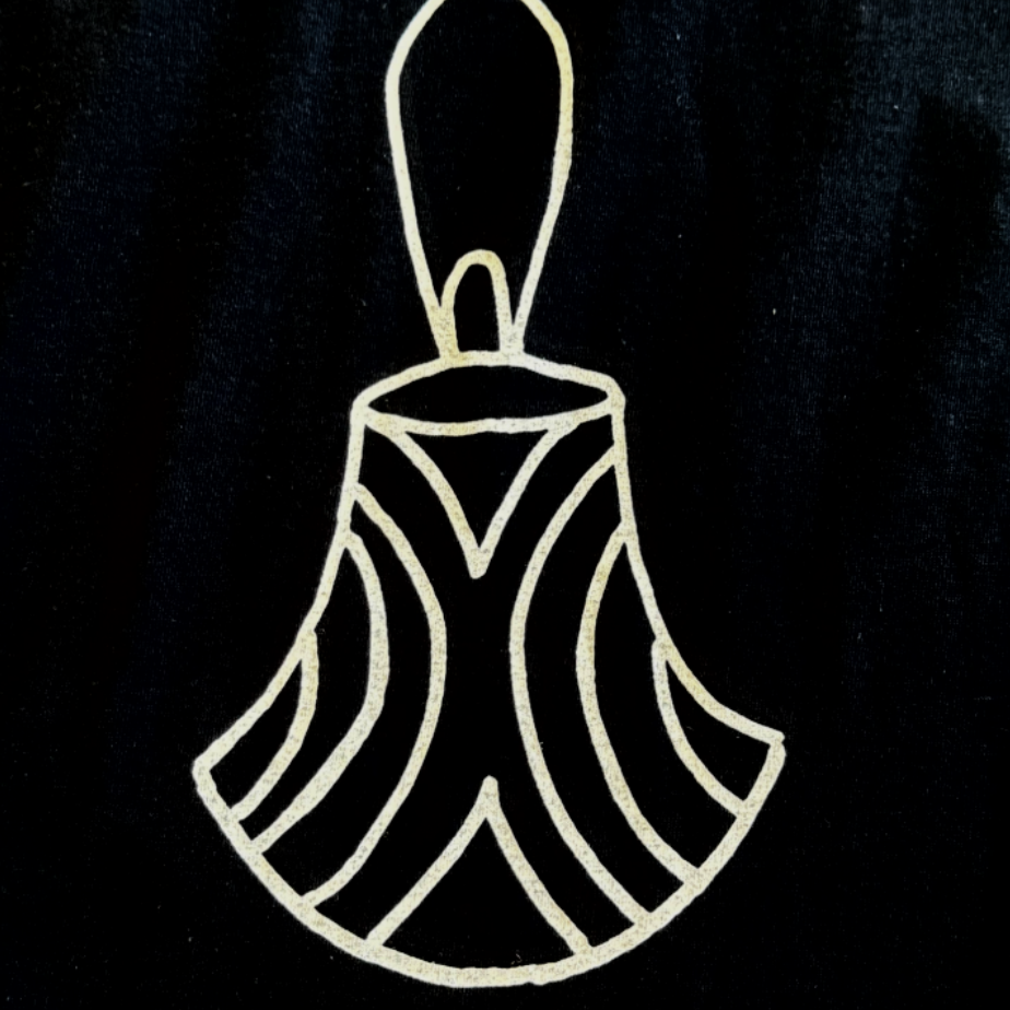 GIRRINGUN ART CENTRE | 'Jawan T-shirt by Erica Muriata' | Black fabric / white design | Screenprint on cotton