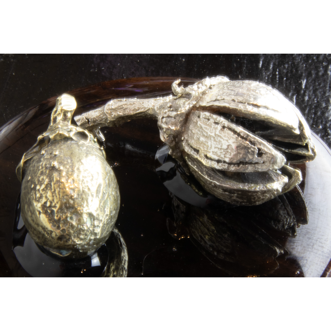 VERDAASDONK MARIANA | 'Pods #2' | 2023 | Brass / silver | H 35 x W 30 x D 13 mm