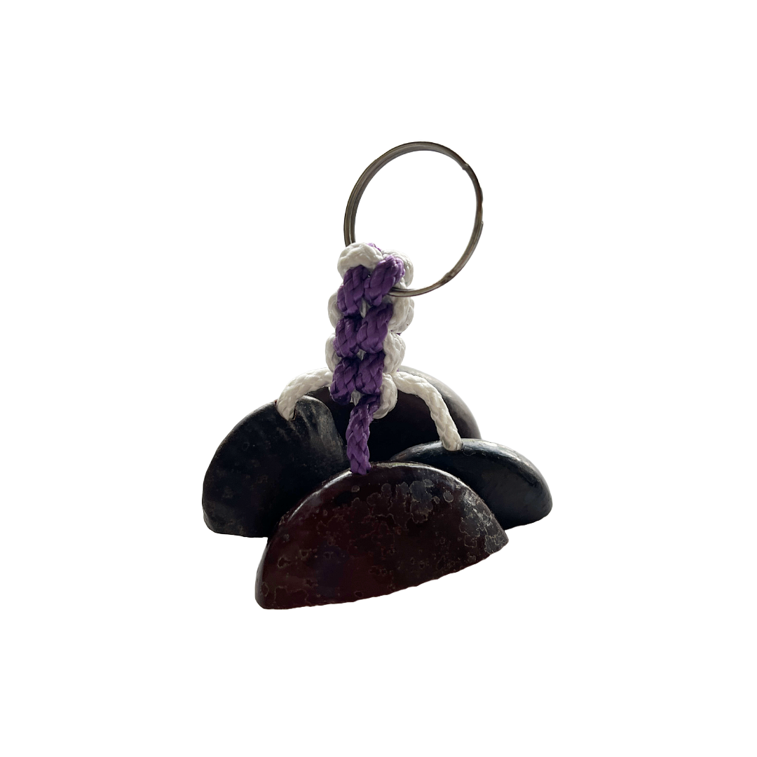 WILLIAM SAVAGE | 'Kulap (Gorr) keyring' | Purple / White