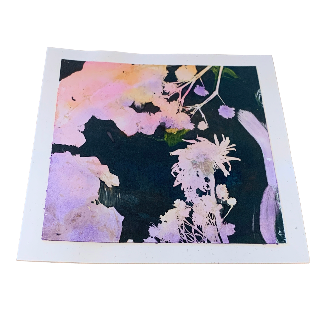 YASUE ASAI | ‘Florals – Pink/ Purple' | Gift card | Hand-coloured Cyanotype