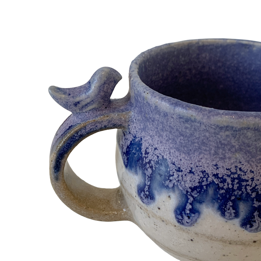 YASUE ASAI | ‘Bird Handle Purple Cup' | Wheel-thrown ceramic