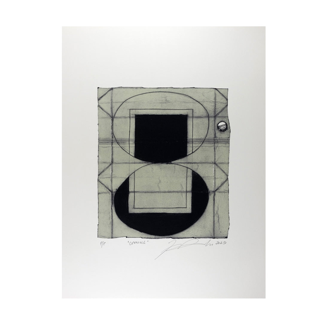ZANE SAUNDERS | 'Opening' | Drypoint etching