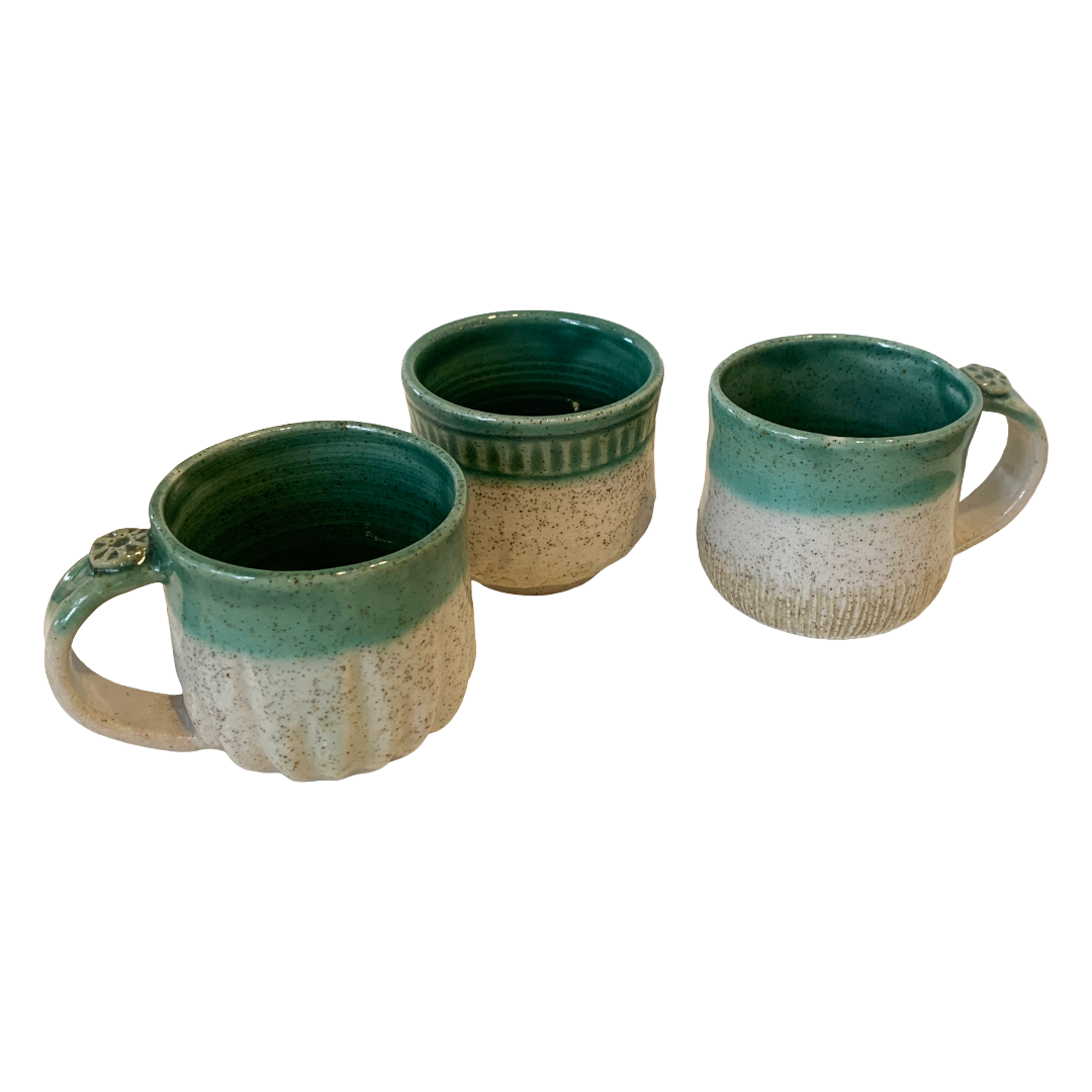 YASUE ASAI | ‘Shinogi Green Cup' | 2026 | Wheel-thrown ceramic