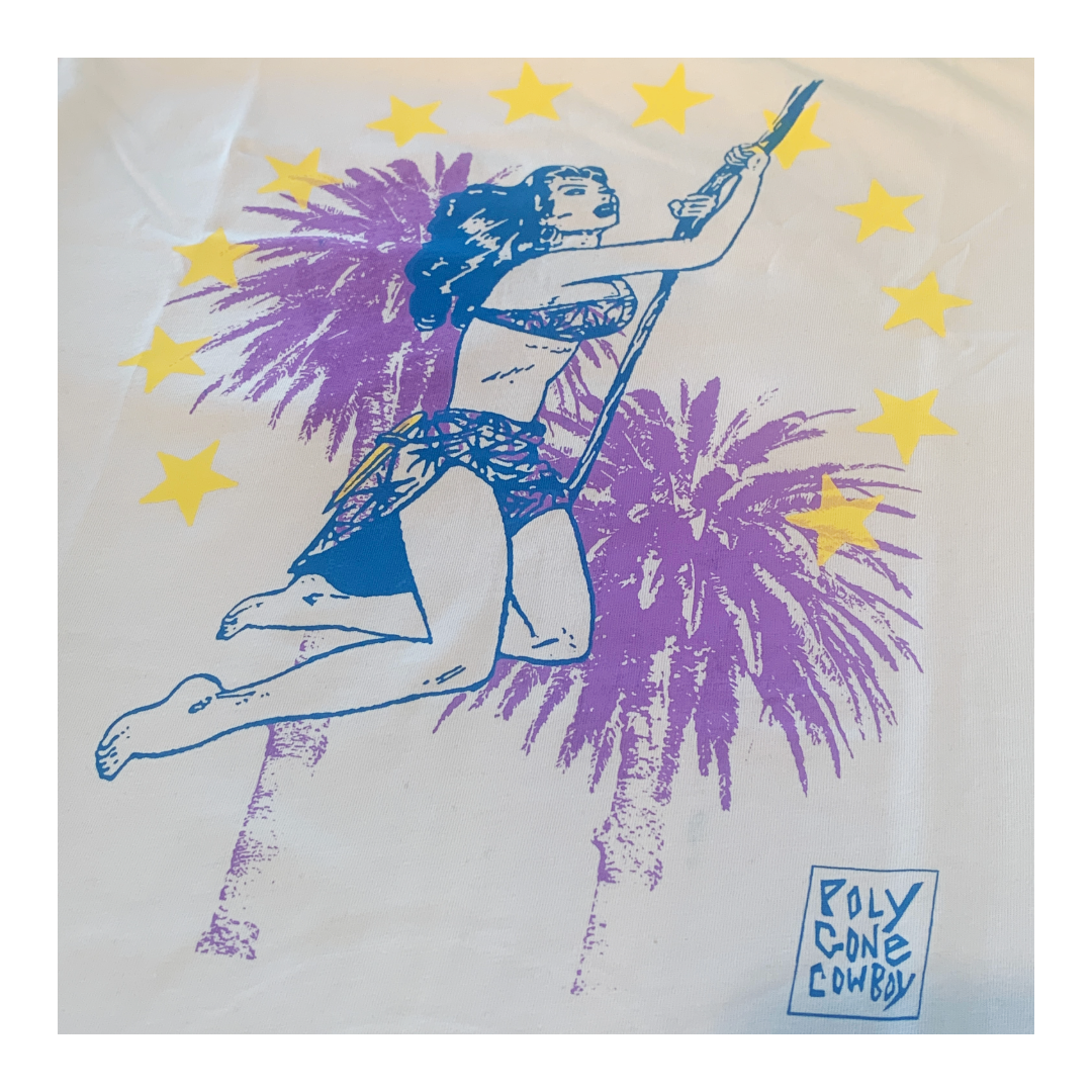 POLY GONE COWBOY | ‘Thrill Seeker / Heart Breaker’ | T-shirt | Blush
