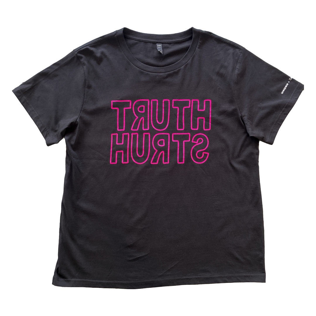 DARREN BLACKMAN | 'TRUTH HURTS' | Women's T-shirt / Black
