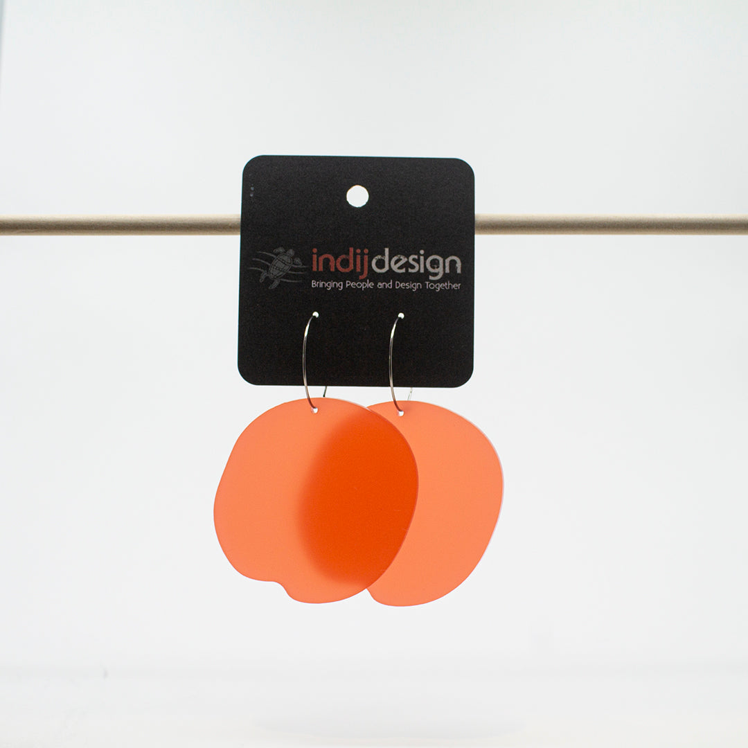 INDIJ DESIGN | 'BLAKbean Earrings' | Perspex | Assorted colours