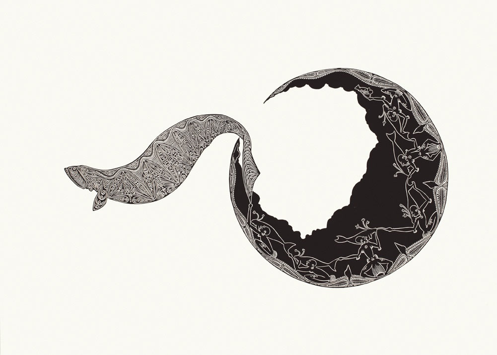 ALICK TIPOTI | 'Dhangalaw Kulba Girel' | Linocut print
