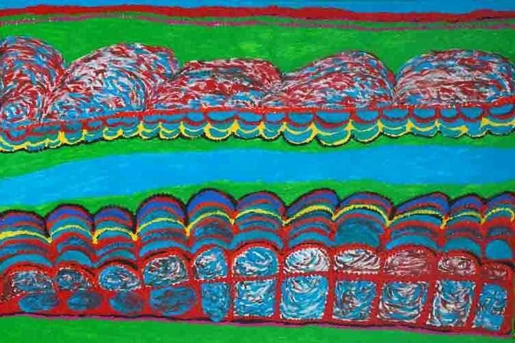 NETTA LOOGATHA | 'My Grandfather's Country' | Painting / stretched