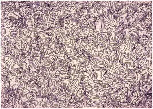 BLAK FLAIR PROJECT | 'Purple Wave Design' | Wrapping Paper / Terence Newman